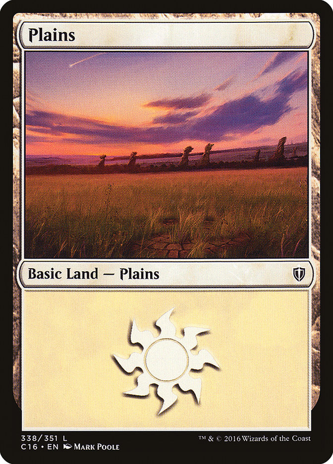 Plains (338) [Commander 2016] | Kessel Run Games Inc. 