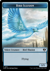 Bird // Bird Illusion Double-Sided Token [Commander Masters Tokens] | Kessel Run Games Inc. 