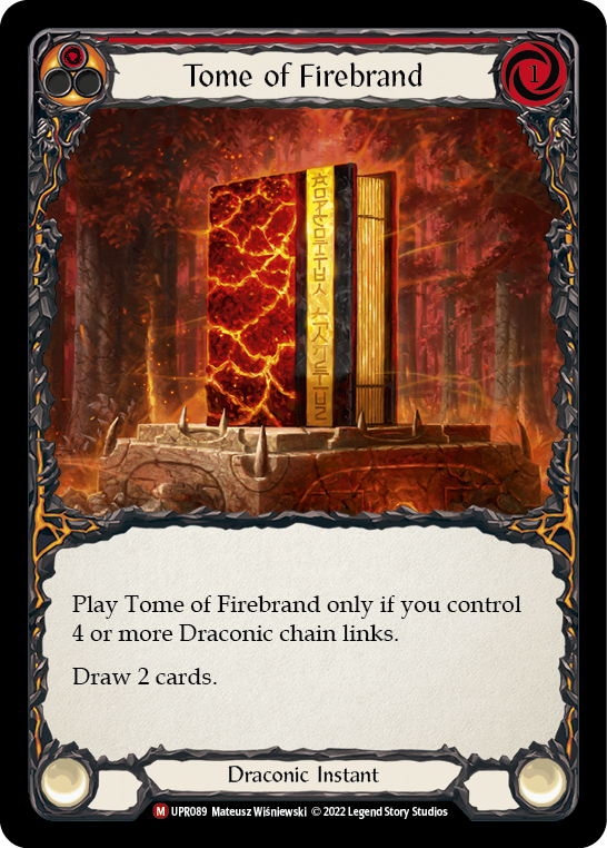 Tome of Firebrand [UPR089] (Uprising)  Rainbow Foil | Kessel Run Games Inc. 