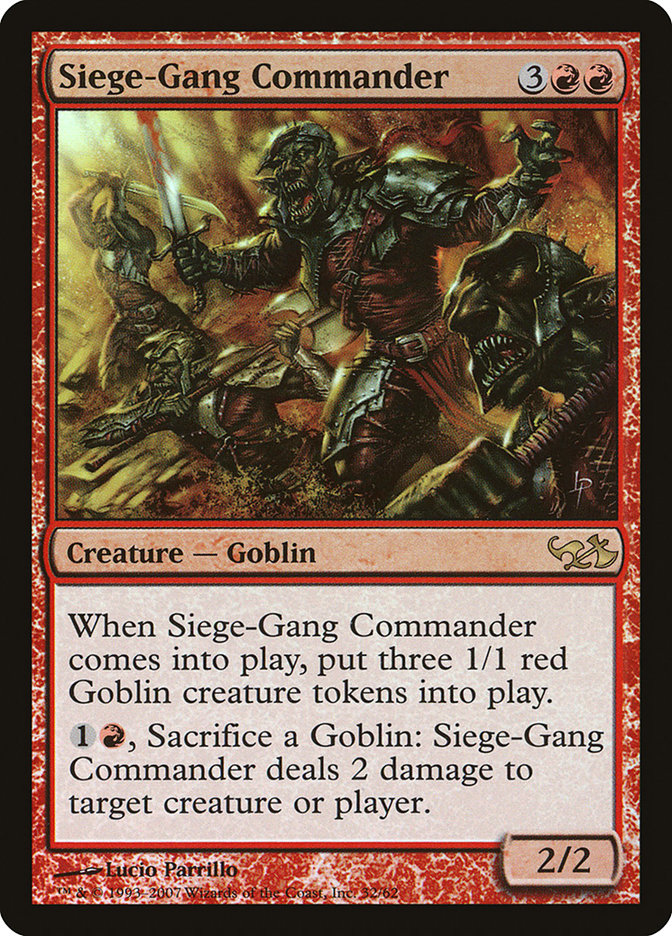 Siege-Gang Commander [Duel Decks: Elves vs. Goblins] | Kessel Run Games Inc. 