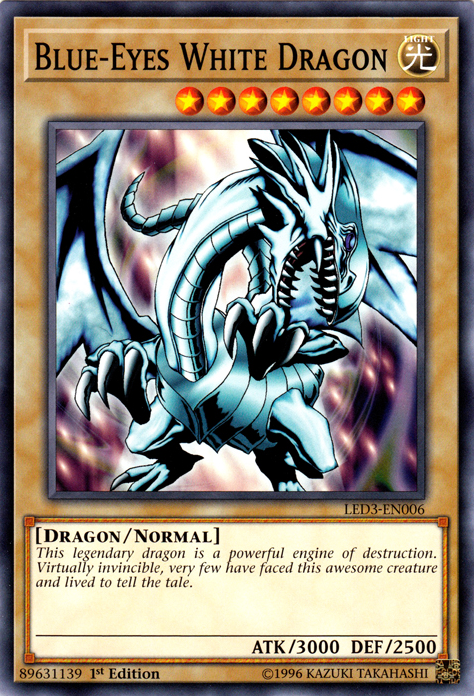 Blue-Eyes White Dragon [LED3-EN006] Common | Kessel Run Games Inc. 
