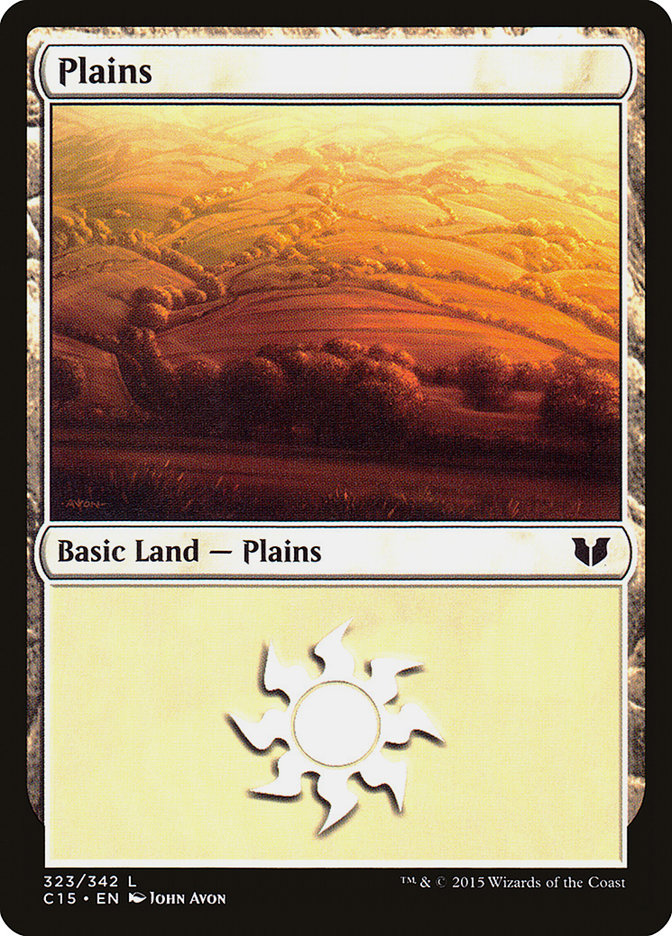 Plains (323) [Commander 2015] | Kessel Run Games Inc. 