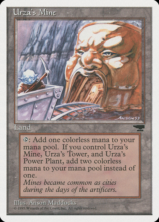 Urza's Mine (Mine Cart Entering Mouth) [Chronicles] | Kessel Run Games Inc. 