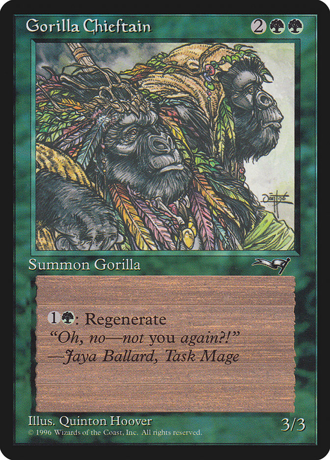Gorilla Chieftain (Two Gorilla Art) [Alliances] | Kessel Run Games Inc. 