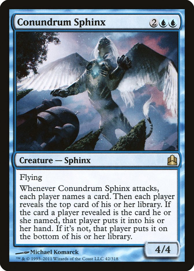 Conundrum Sphinx [Commander 2011] | Kessel Run Games Inc. 
