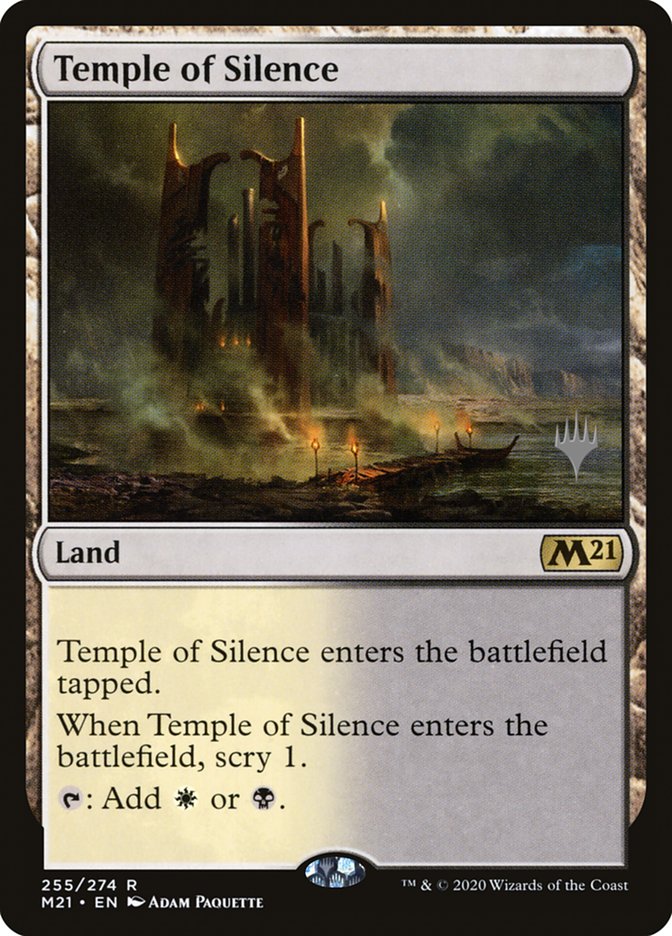 Temple of Silence (Promo Pack) [Core Set 2021 Promos] | Kessel Run Games Inc. 