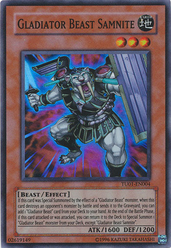 Gladiator Beast Samnite [TU01-EN004] Super Rare | Kessel Run Games Inc. 