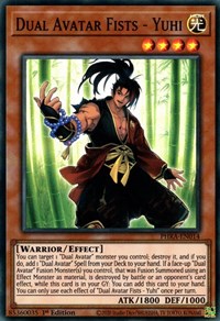 Dual Avatar Fists - Yuhi [PHRA-EN014] Super Rare | Kessel Run Games Inc. 