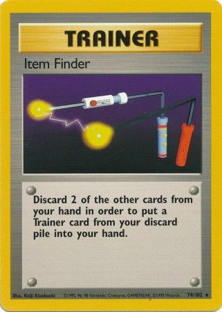 Item Finder (74/102) [Base Set Unlimited] | Kessel Run Games Inc. 