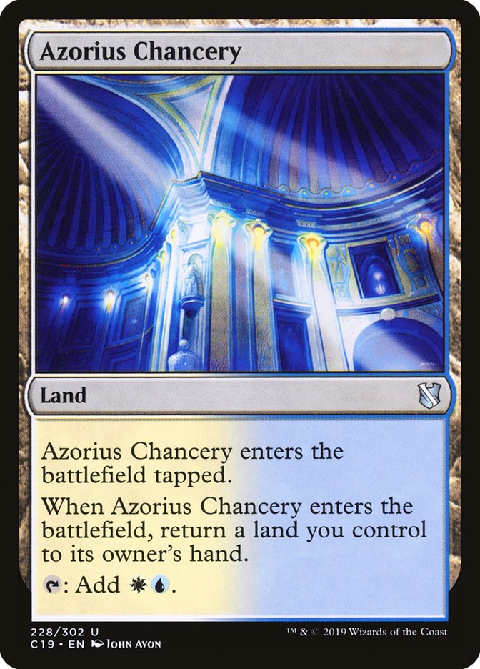 Azorius Chancery [Commander 2019] | Kessel Run Games Inc. 