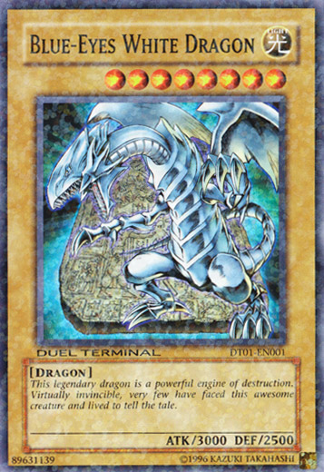 Blue-Eyes White Dragon [DT01-EN001] Super Rare | Kessel Run Games Inc. 