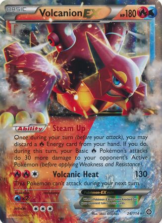 Volcanion EX (26/114) (Jumbo Card) [XY: Steam Siege] | Kessel Run Games Inc. 