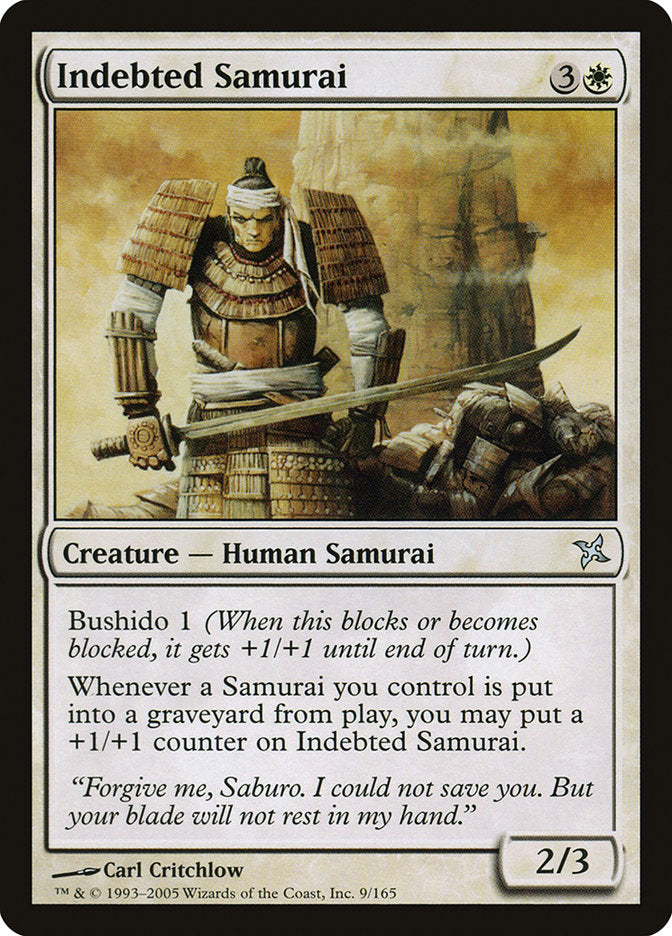 Indebted Samurai [Betrayers of Kamigawa] | Kessel Run Games Inc. 