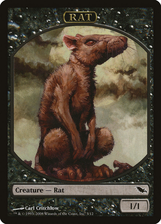 Rat Token [Shadowmoor Tokens] | Kessel Run Games Inc. 