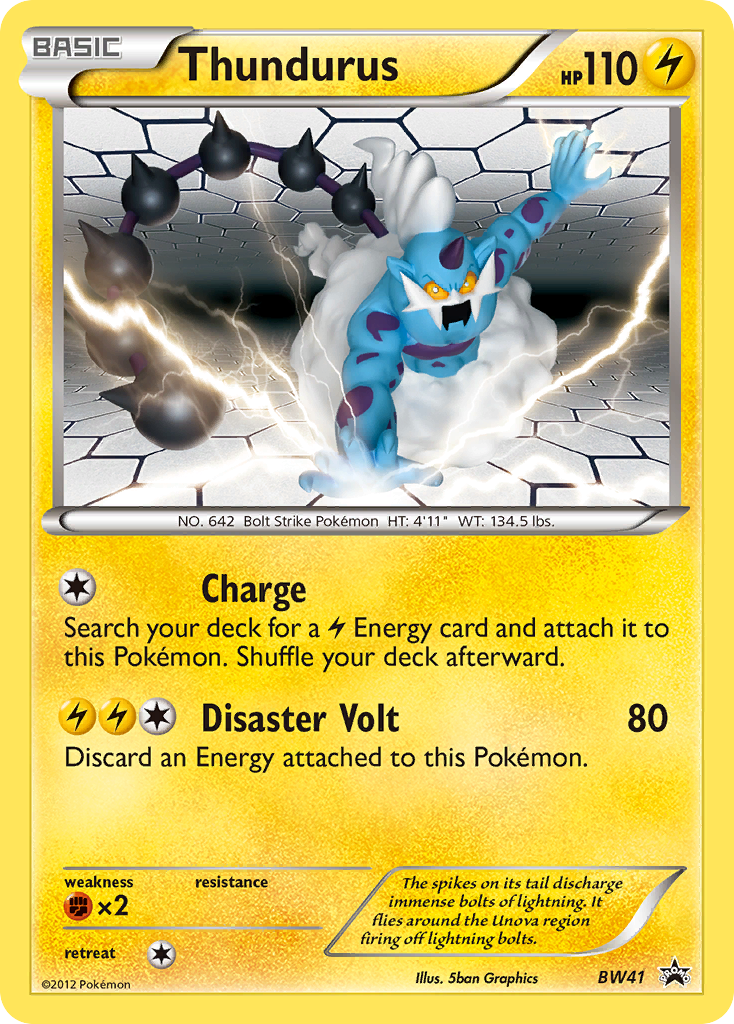 Thundurus (BW41) [Black & White: Black Star Promos] | Kessel Run Games Inc. 