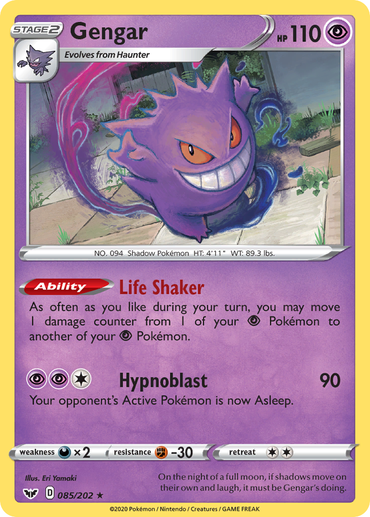 Gengar (085/202) [Sword & Shield: Base Set] | Kessel Run Games Inc. 