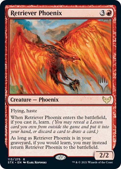 Retriever Phoenix (Promo Pack) [Strixhaven: School of Mages Promos] | Kessel Run Games Inc. 