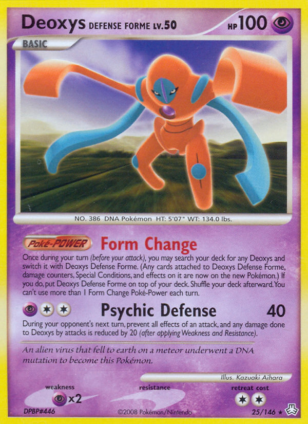 Deoxys Defense Forme (25/146) [Diamond & Pearl: Legends Awakened] | Kessel Run Games Inc. 