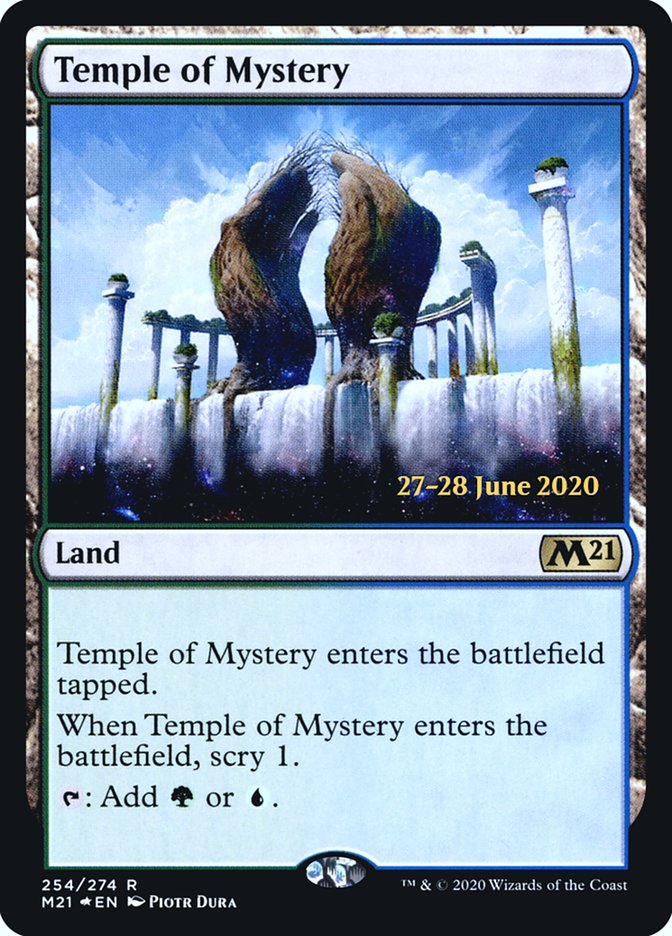 Temple of Mystery [Core Set 2021 Prerelease Promos] | Kessel Run Games Inc. 