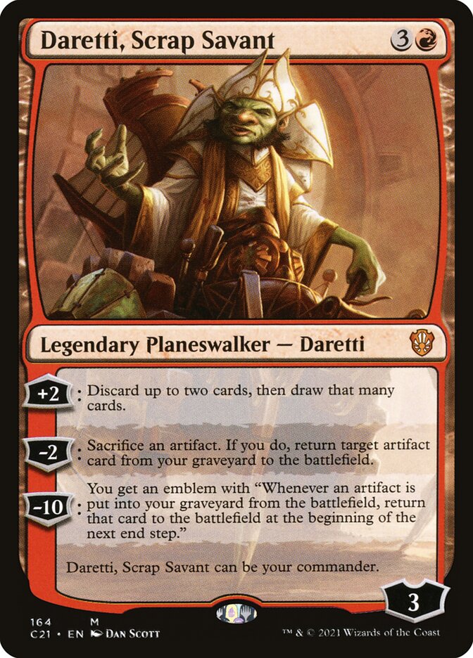 Daretti, Scrap Savant [Commander 2021] | Kessel Run Games Inc. 