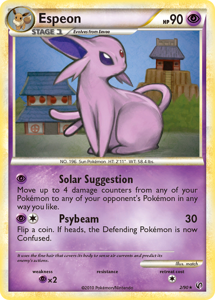 Espeon (2/90) [HeartGold & SoulSilver: Undaunted] | Kessel Run Games Inc. 