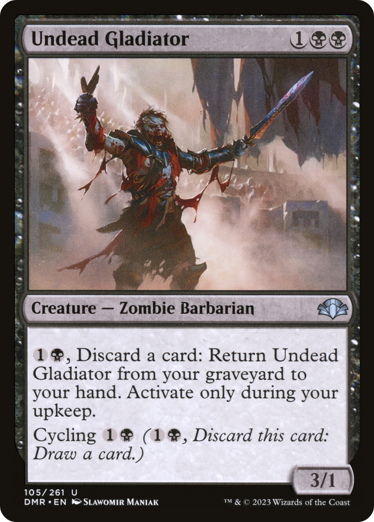 Undead Gladiator [Dominaria Remastered] | Kessel Run Games Inc. 