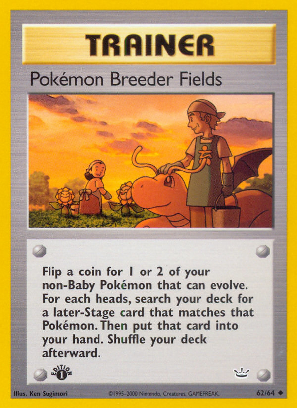 Pokemon Breeder Fields (62/64) [Neo Revelation 1st Edition] | Kessel Run Games Inc. 