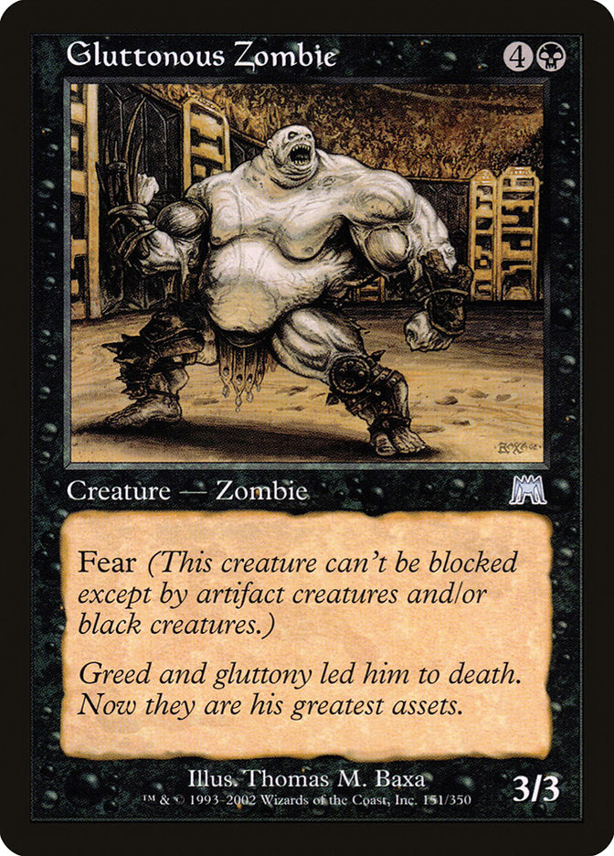 Gluttonous Zombie [Onslaught] | Kessel Run Games Inc. 