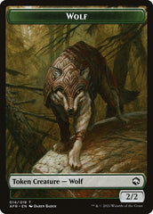 Wolf (014) // Clue (016) Double-Sided Token [Challenger Decks 2022 Tokens] | Kessel Run Games Inc. 