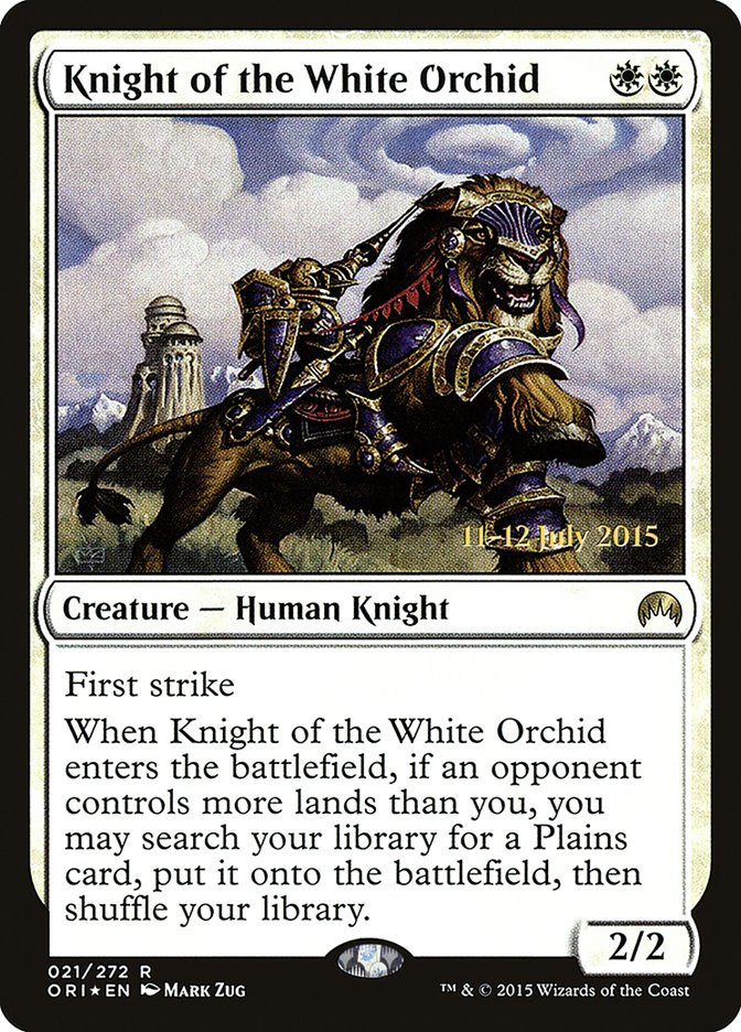 Knight of the White Orchid [Magic Origins Prerelease Promos] | Kessel Run Games Inc. 