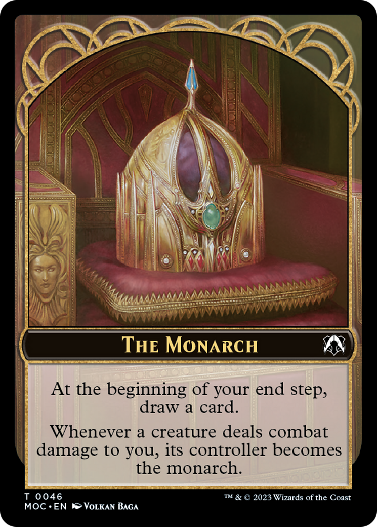 The Monarch // Shapeshifter Double-Sided Token [March of the Machine Commander Tokens] | Kessel Run Games Inc. 