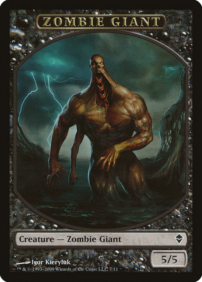 Zombie Giant Token [Zendikar Tokens] | Kessel Run Games Inc. 