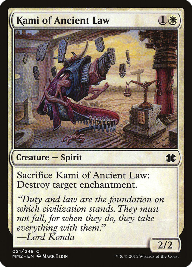 Kami of Ancient Law [Modern Masters 2015] | Kessel Run Games Inc. 