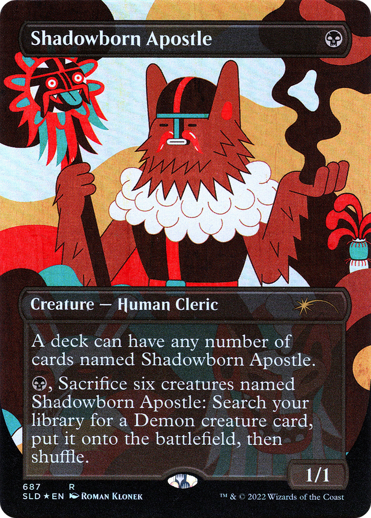 Shadowborn Apostle (687) (Borderless) [Secret Lair Drop Promos] | Kessel Run Games Inc. 