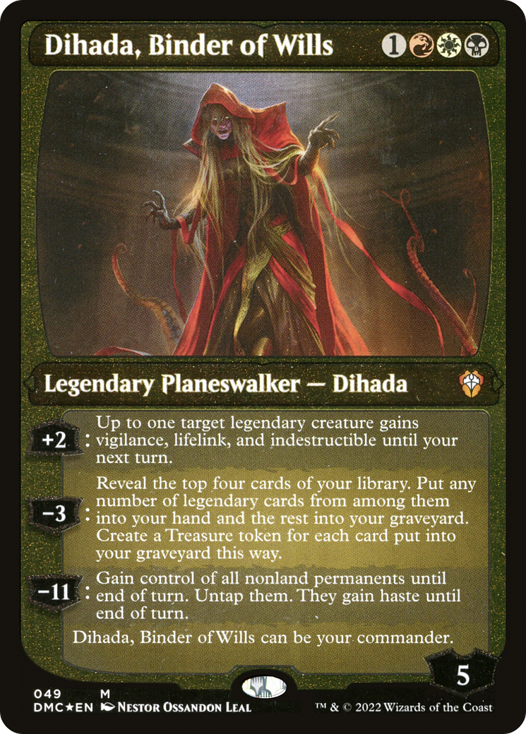 Dihada, Binder of Wills (Showcase Display Commander) [Dominaria United Commander] | Kessel Run Games Inc. 