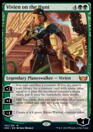 Vivien on the Hunt (Promo Pack) [Streets of New Capenna Promos] | Kessel Run Games Inc. 