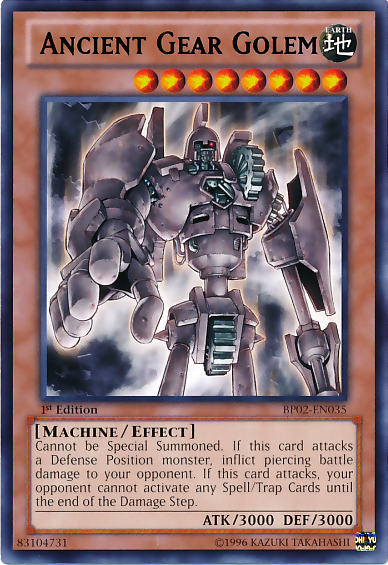 Ancient Gear Golem [BP02-EN035] Rare | Kessel Run Games Inc. 