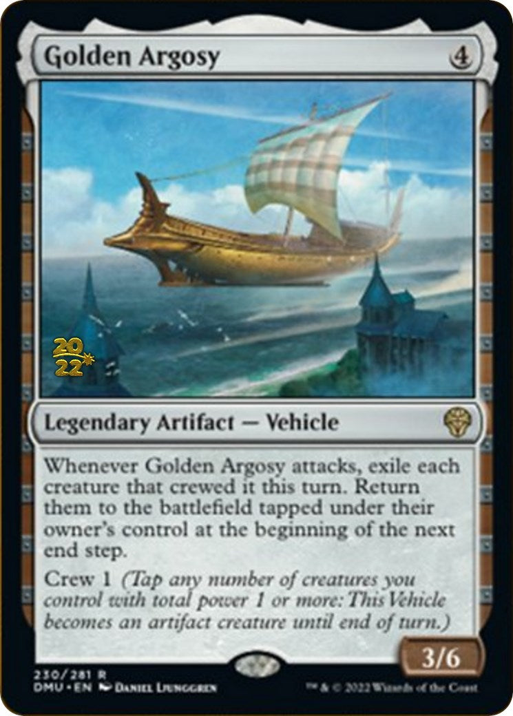 Golden Argosy [Dominaria United Prerelease Promos] | Kessel Run Games Inc. 