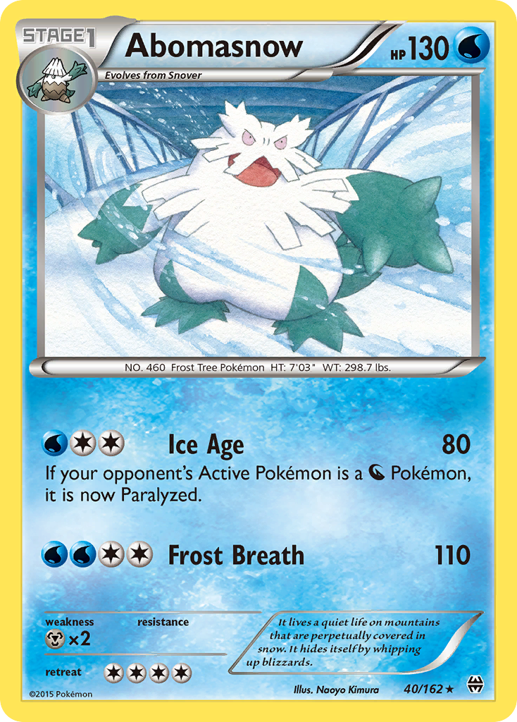 Abomasnow (40/162) [XY: BREAKthrough] | Kessel Run Games Inc. 