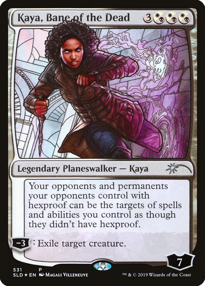 Kaya, Bane of the Dead (Stained Glass) [Secret Lair Drop Promos] | Kessel Run Games Inc. 