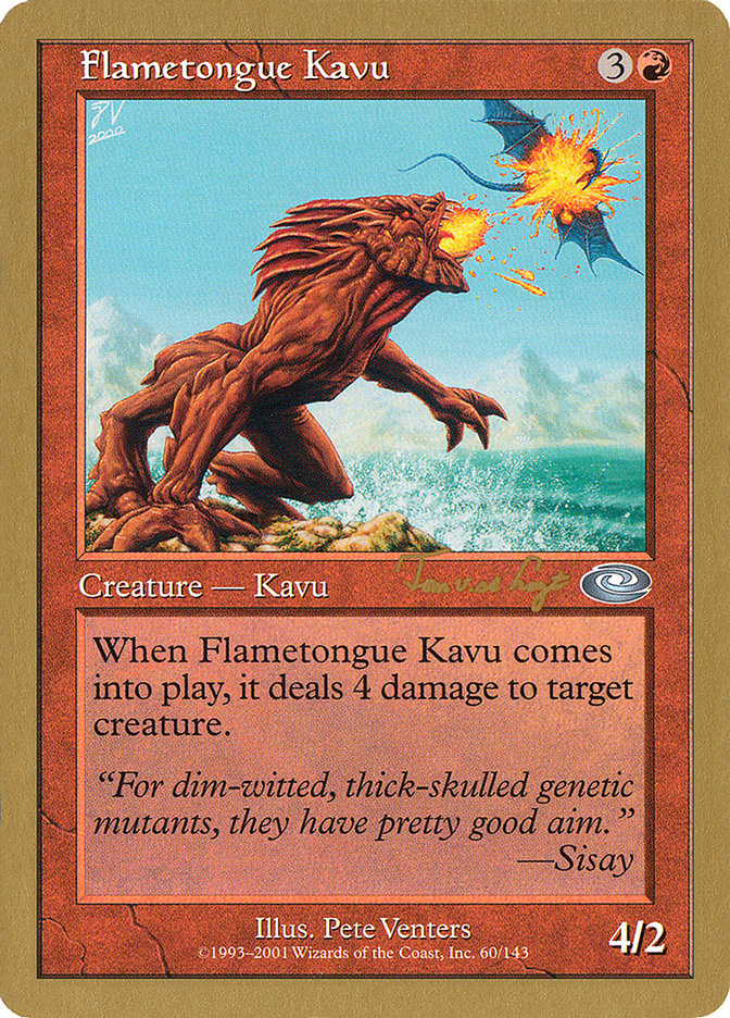 Flametongue Kavu (Tom van de Logt) [World Championship Decks 2001] | Kessel Run Games Inc. 