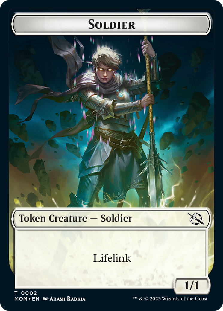 Soldier Token [March of the Machine Tokens] | Kessel Run Games Inc. 