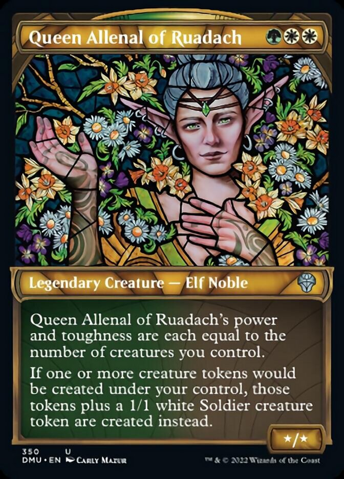 Queen Allenal of Ruadach (Showcase Textured) [Dominaria United] | Kessel Run Games Inc. 