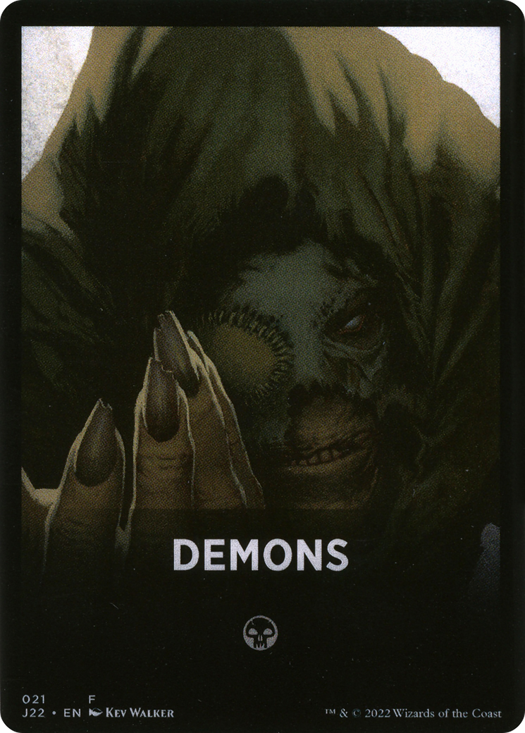 Demons Theme Card [Jumpstart 2022 Front Cards] | Kessel Run Games Inc. 