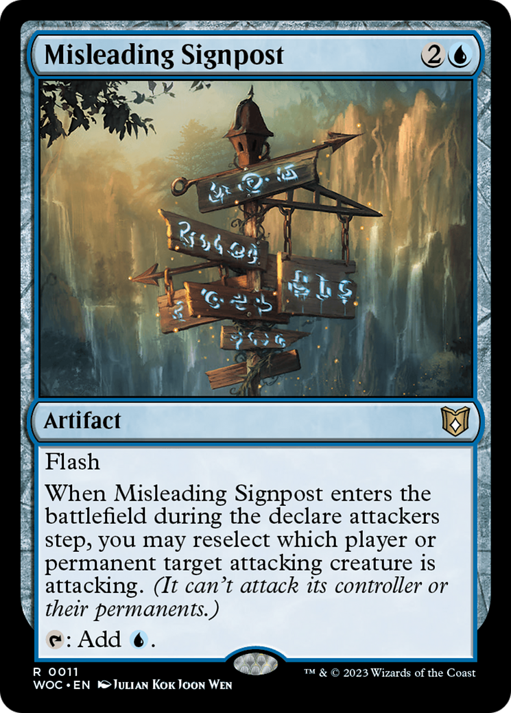 Misleading Signpost [Wilds of Eldraine Commander] | Kessel Run Games Inc. 