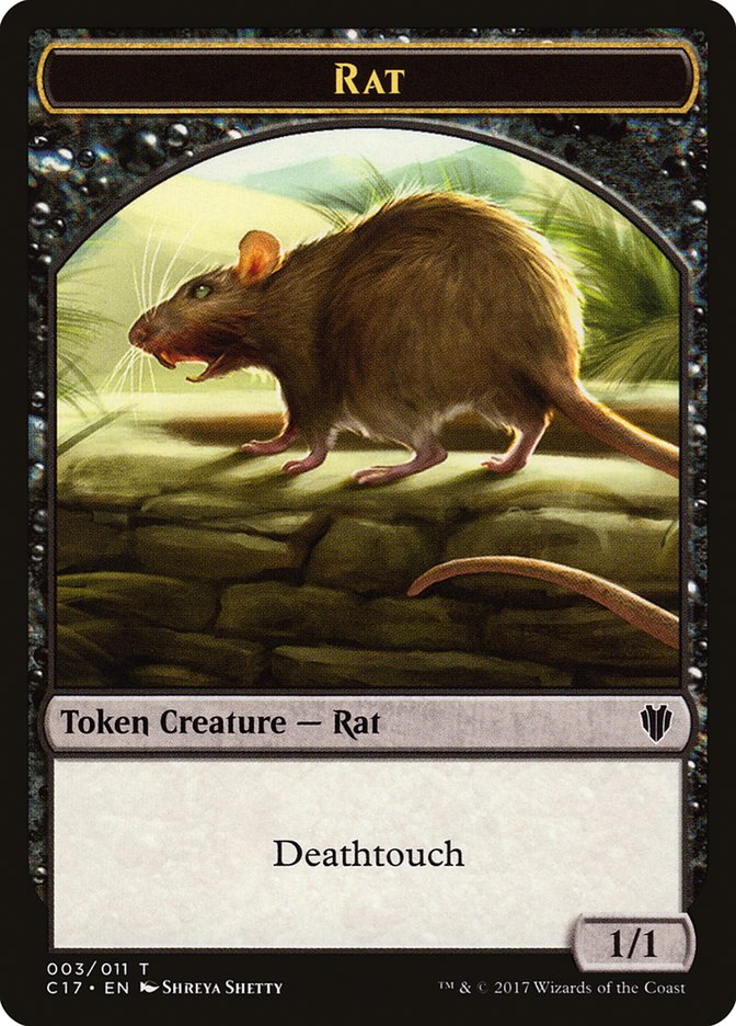 Rat Token [Commander 2017 Tokens] | Kessel Run Games Inc. 