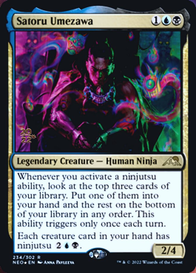 Satoru Umezawa [Kamigawa: Neon Dynasty Prerelease Promos] | Kessel Run Games Inc. 