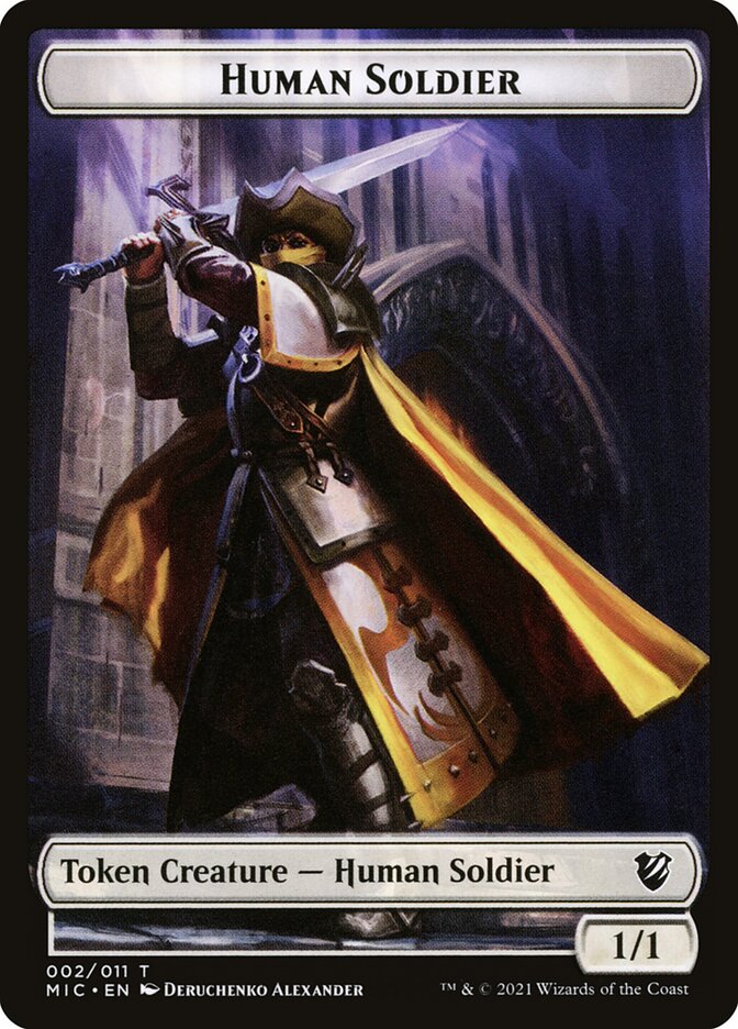 Germ // Human Soldier Double-Sided Token [Double Masters Tokens] | Kessel Run Games Inc. 