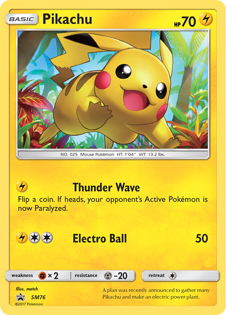 Pikachu (SM76) [Sun & Moon: Black Star Promos] | Kessel Run Games Inc. 