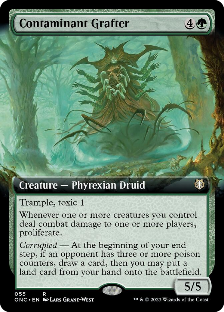 Contaminant Grafter (Extended Art) [Phyrexia: All Will Be One Commander] | Kessel Run Games Inc. 